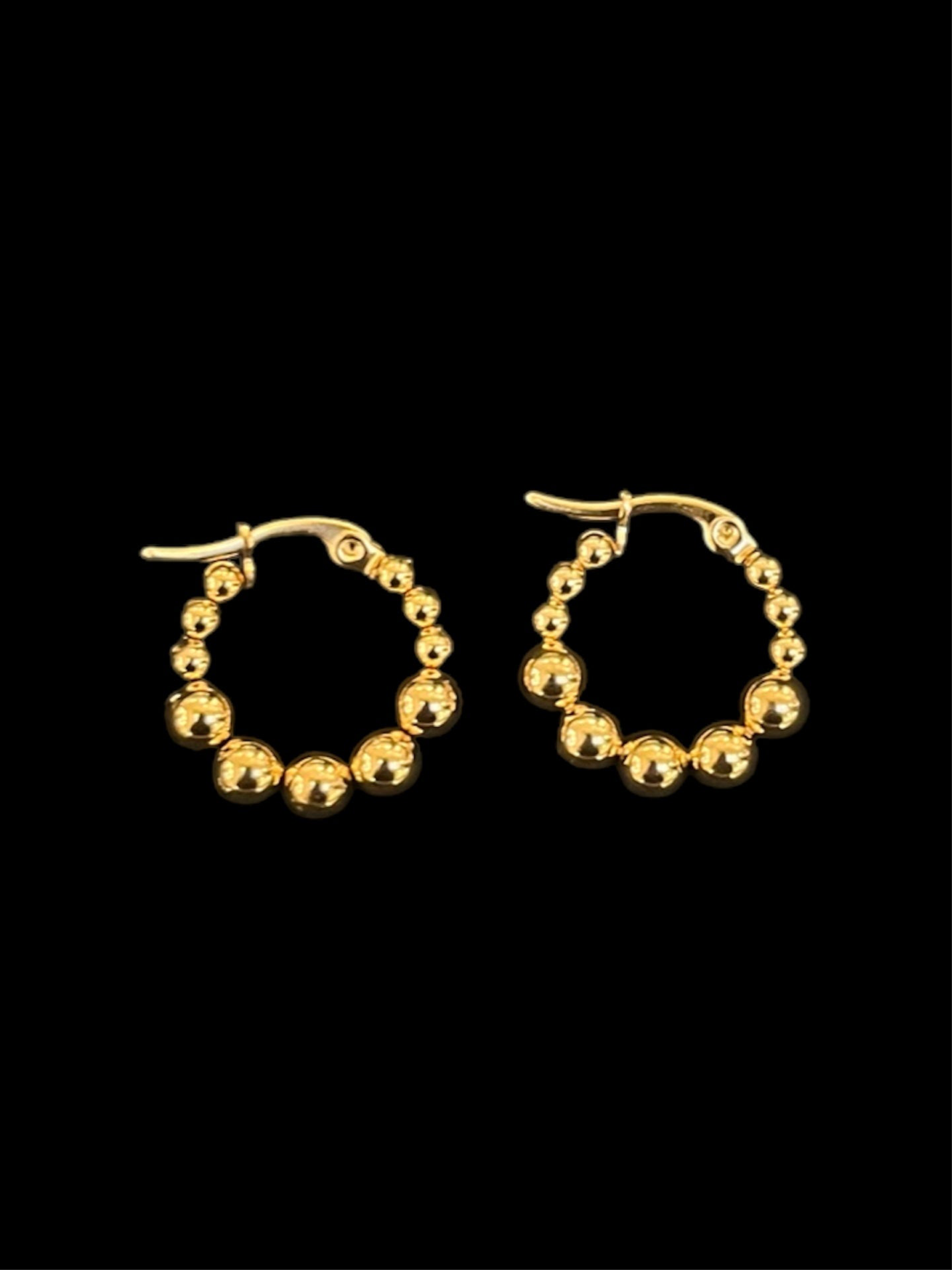 gold bubble earrings trio✨