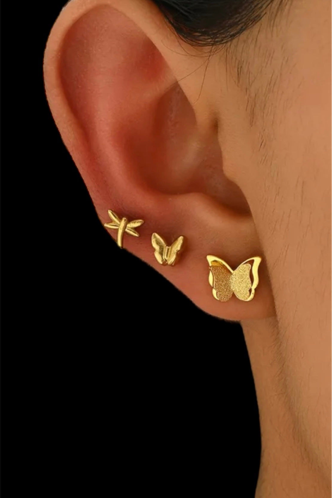 butterfly studs set✨