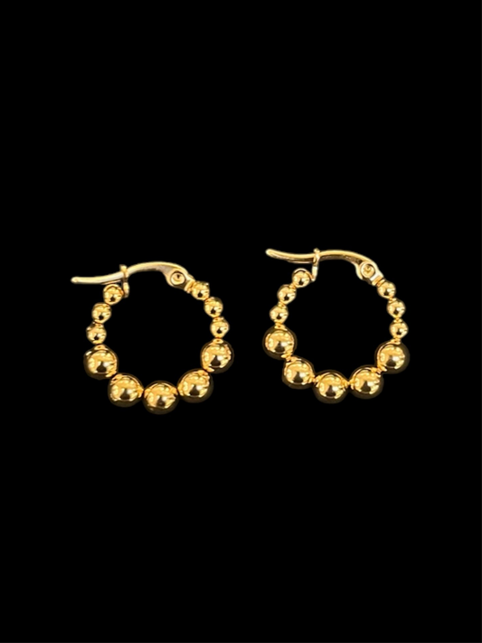 gold bubble earrings trio✨