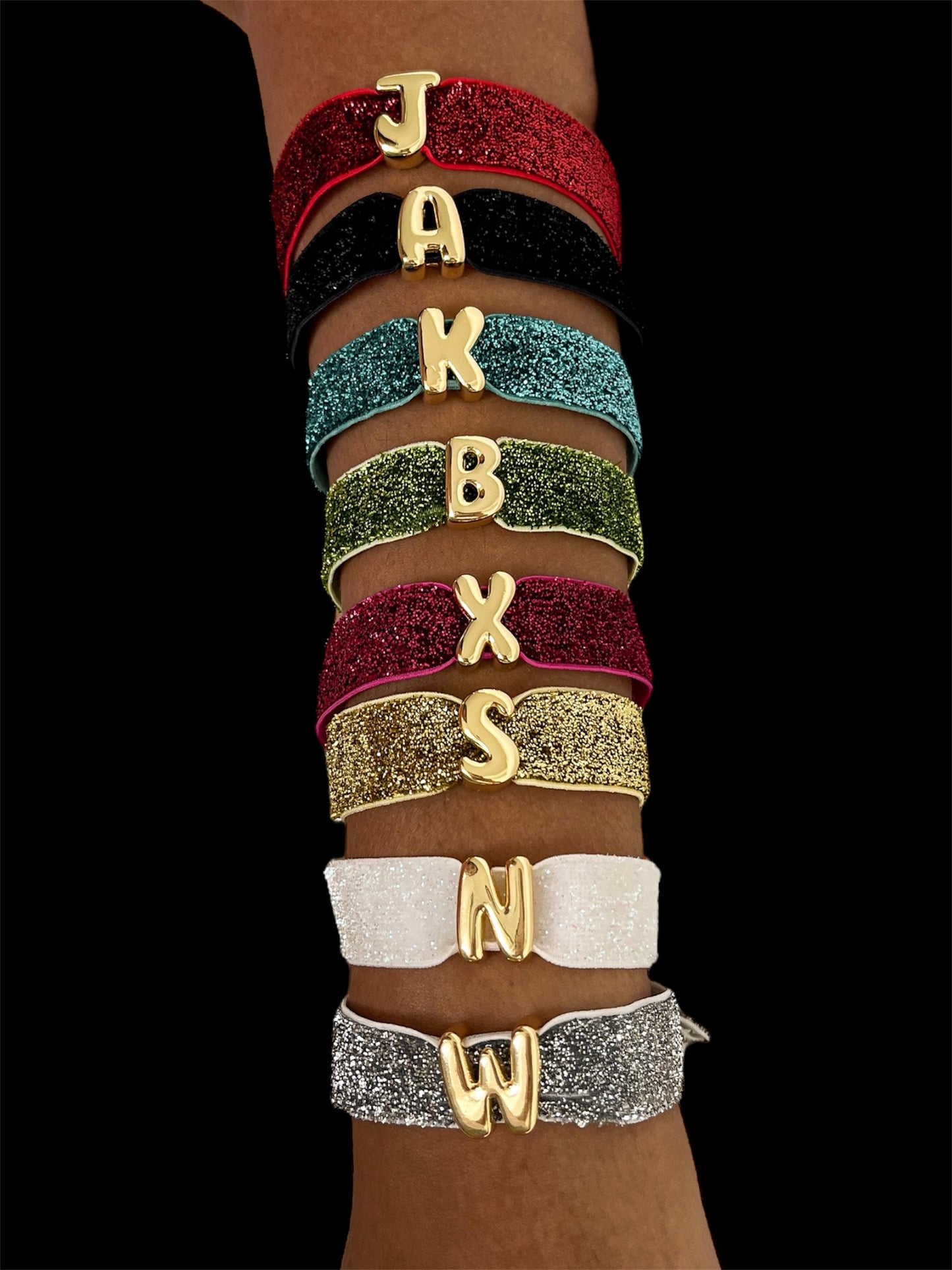 elastic initial bracelet✨