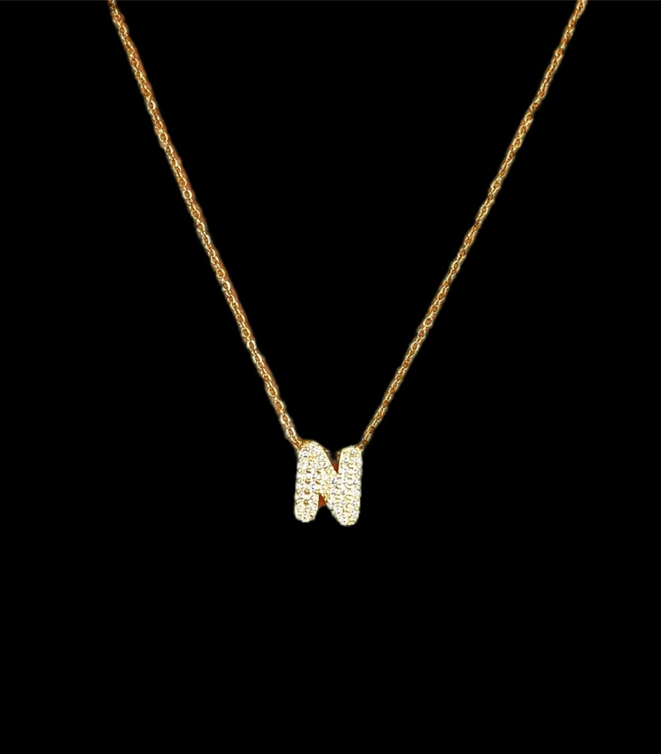 sparkle initial necklace✨