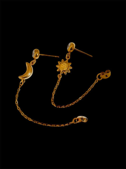 sun & moon earrings✨