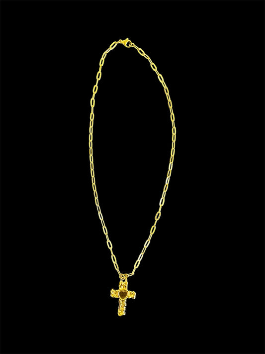 gold cross necklace✨